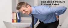 Can Posture Prevent Pain? Picture of a young caucasian male holding his lower back and grimacing in pain.