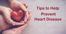 Tips to Prevent Heart Disease. Picture of hands holding a heart.