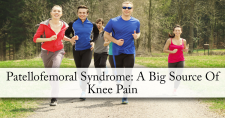 Patellofemoral Syndrome: Causes and Potential Treatment. Picture of 3 young caucasian males and 2 caucasian females jogging together.