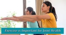 Bad Habits for Joint Health. Picture of 2 young Hispanic females exercising.